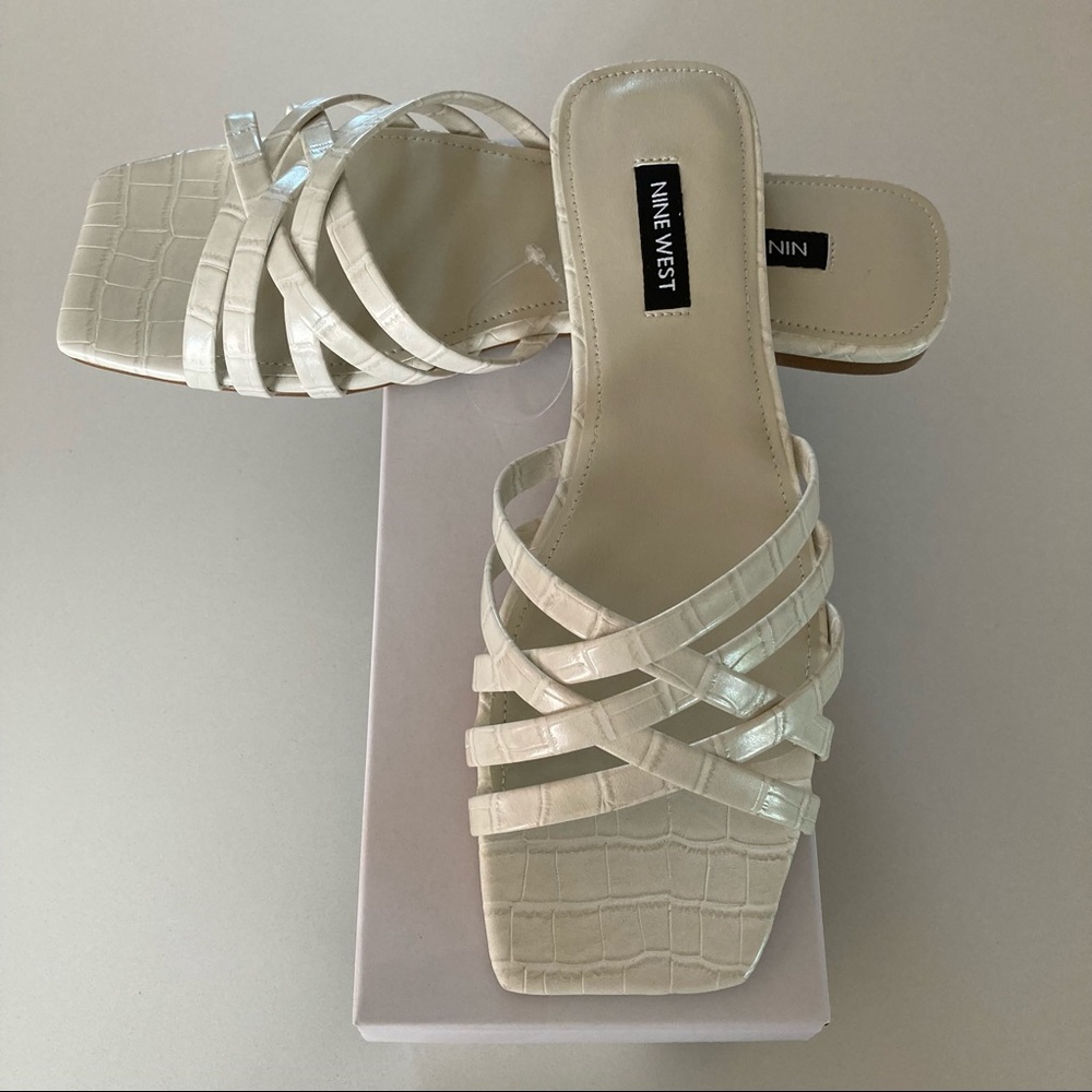 Nine West Women’s Size 8 Haley Flat Slide Sandals
